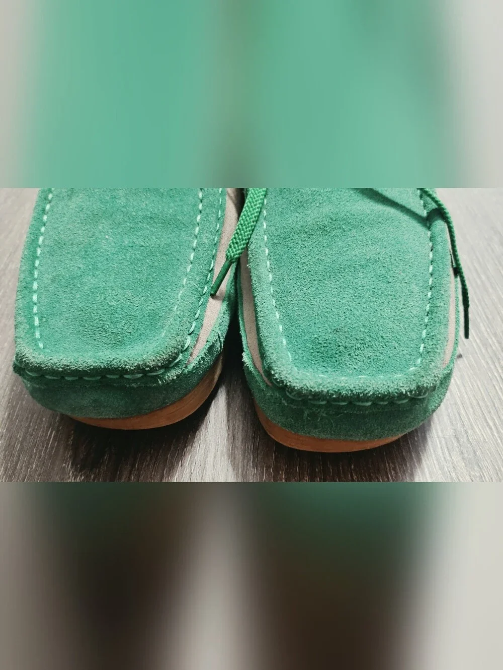 Mens British Collection Walkers New Castle 2 Suede Combo Green/Beige size 10.5